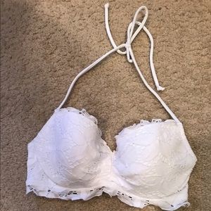 Victoria's Secret white crochet bikini top