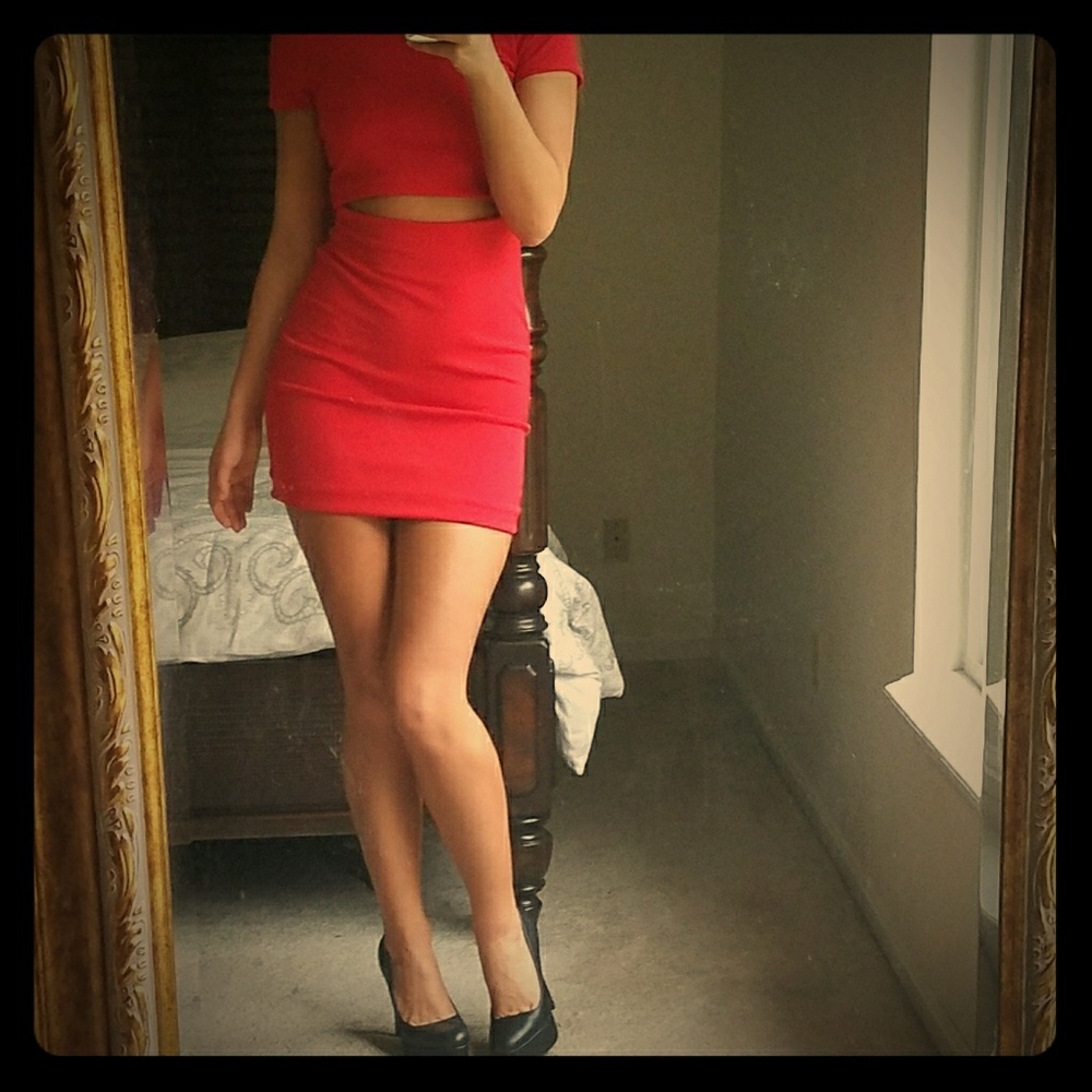 *Sexy Red Mini Dress*