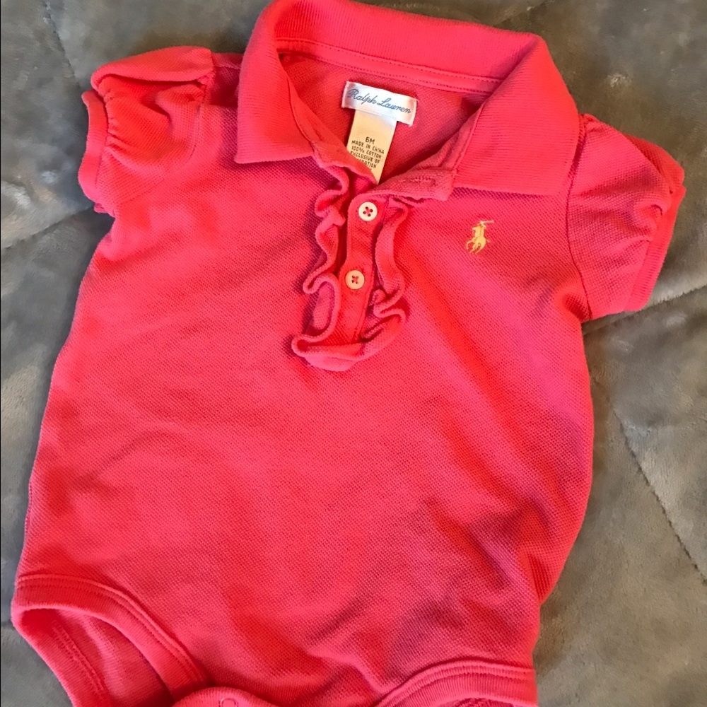 Little girl polo onsie