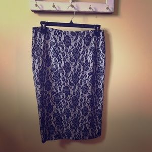 Black & White Lacey Skirt