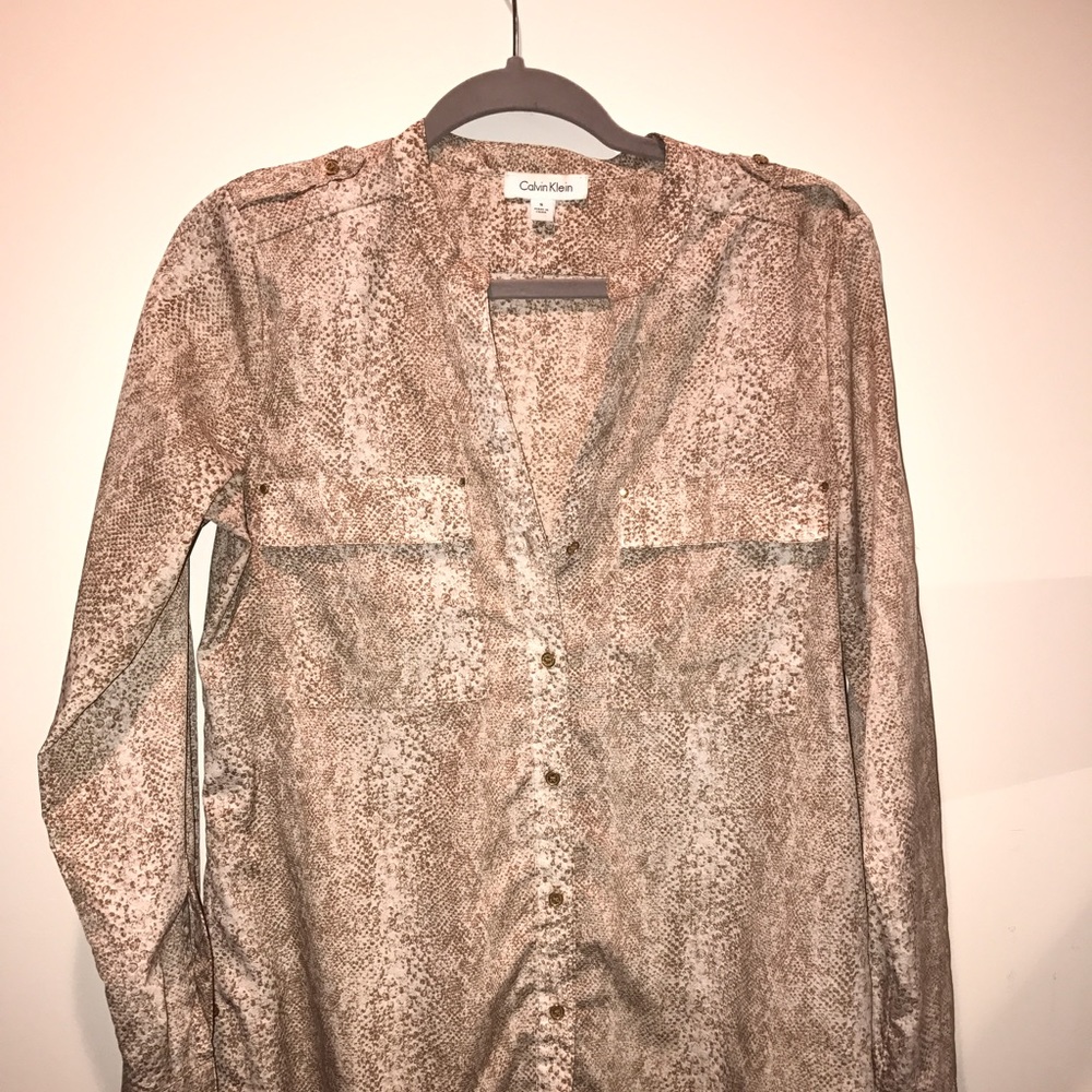 Calvin Klein Button Down Top- Size S