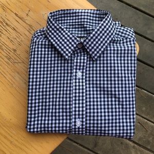Slim Fit checkered button down