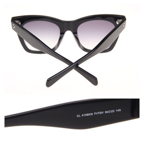New Celine Sunglasses CL 41090/S CATHERINE Black - Picture 3 of 8