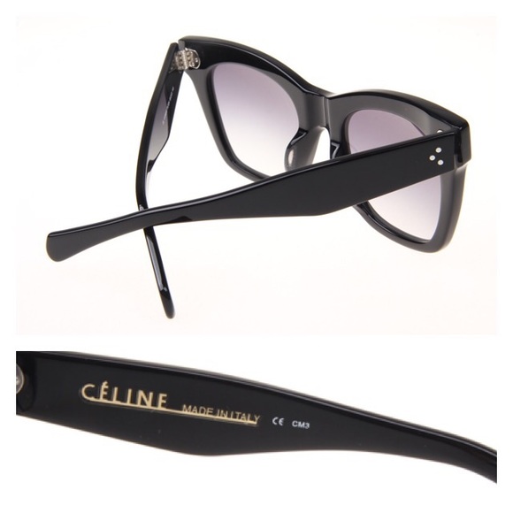 New Celine Sunglasses CL 41090/S CATHERINE Black - Picture 4 of 8