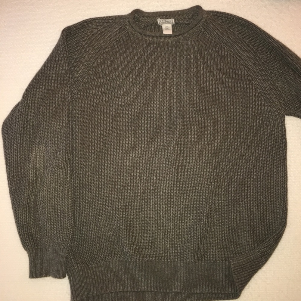 LLBean Olive Green Sweater
