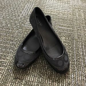 Coach- black flats