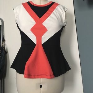 Worthington Sleeveless Peplum Top