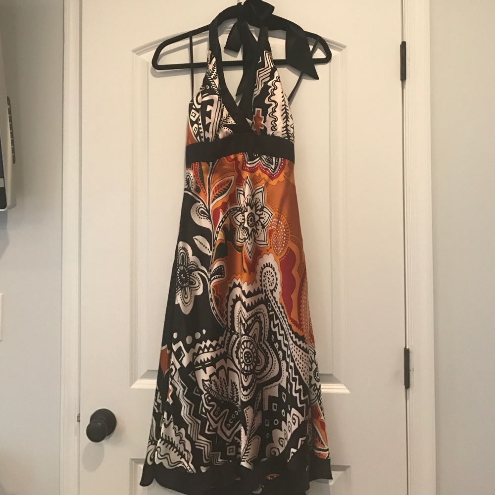 Cache Silk halter dress