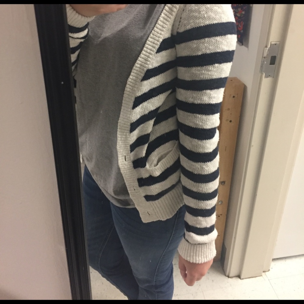 Striped American Eagle sweater