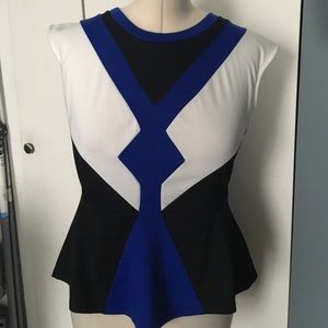 Worthington Sleeveless Peplum Top