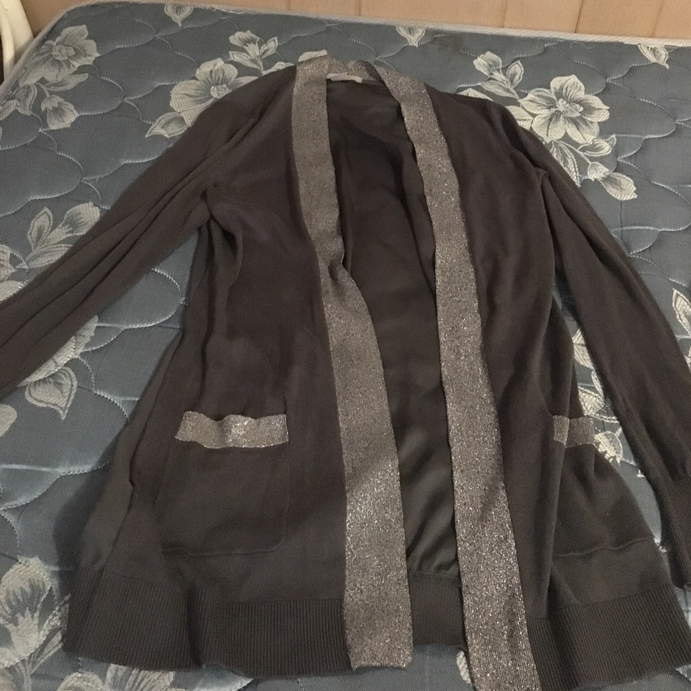 Gray cardigan