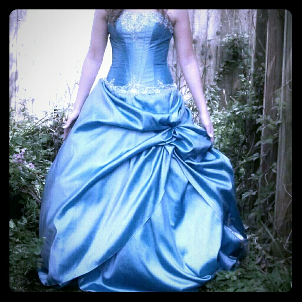 Baby blue Cinderella ballgown