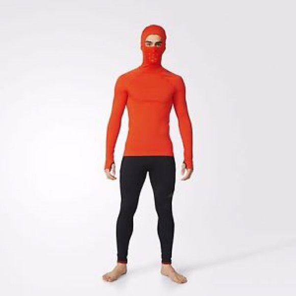 adidas Techfit Heat Hoodie Runningshirt - RT $115 - Picture 6 of 8