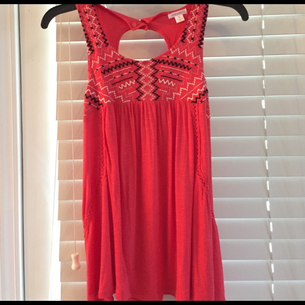 Xhilaration  Coral Flowing Tank Size XS