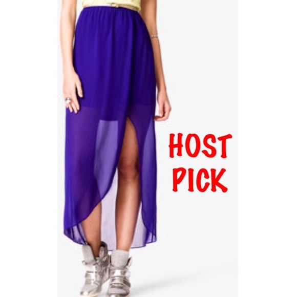Forever 21 Dresses & Skirts - HOST PICK • Forever 21 Blue Maxi Skirt