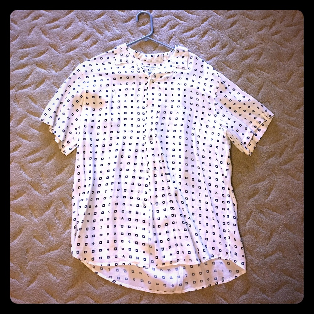 RARE Vintage Armani Button Up