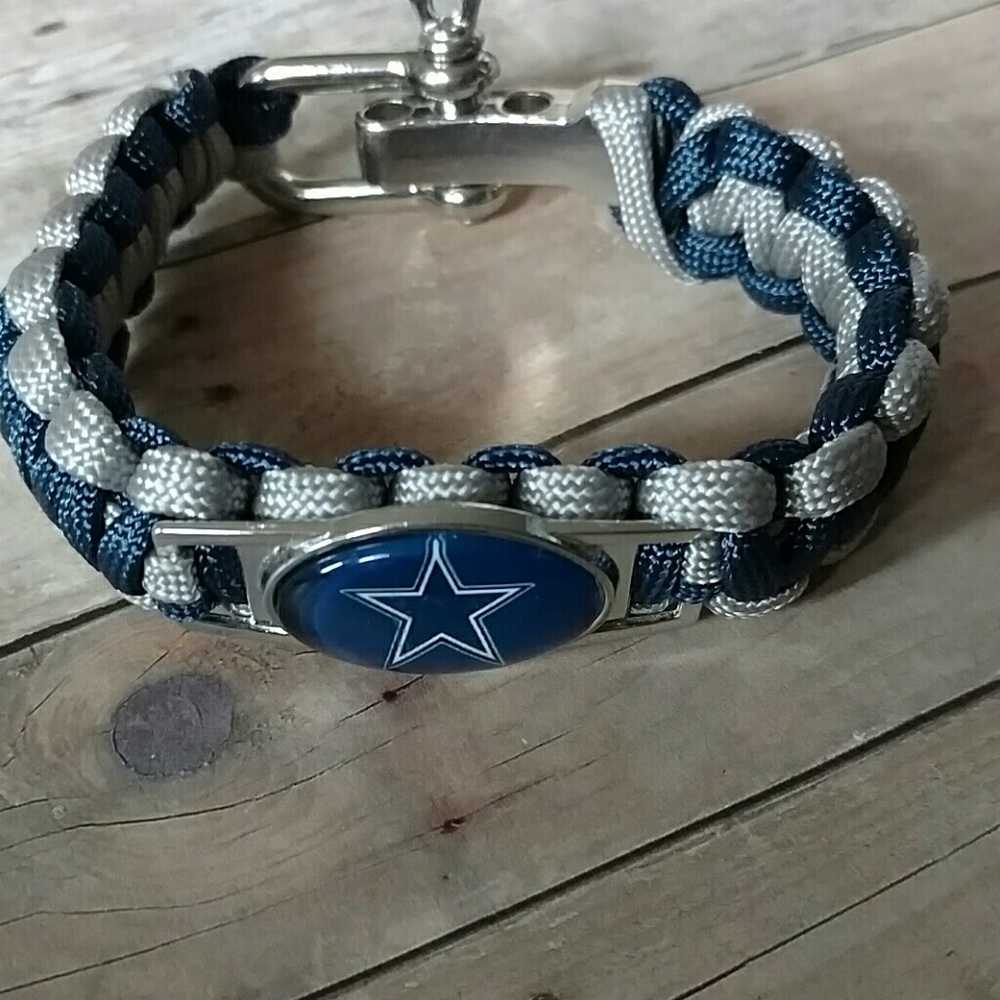 Adjustable paracord cowboys NFL football Bracelet