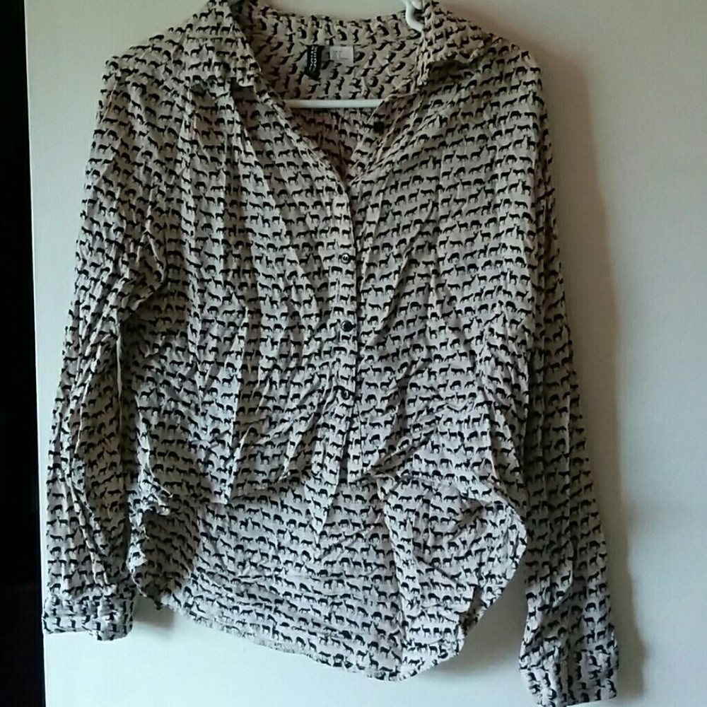 Animal Print Button Down / Button Down