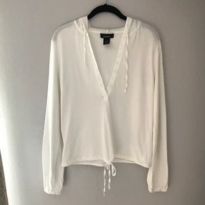 Casual and Comfy Express White Pullover