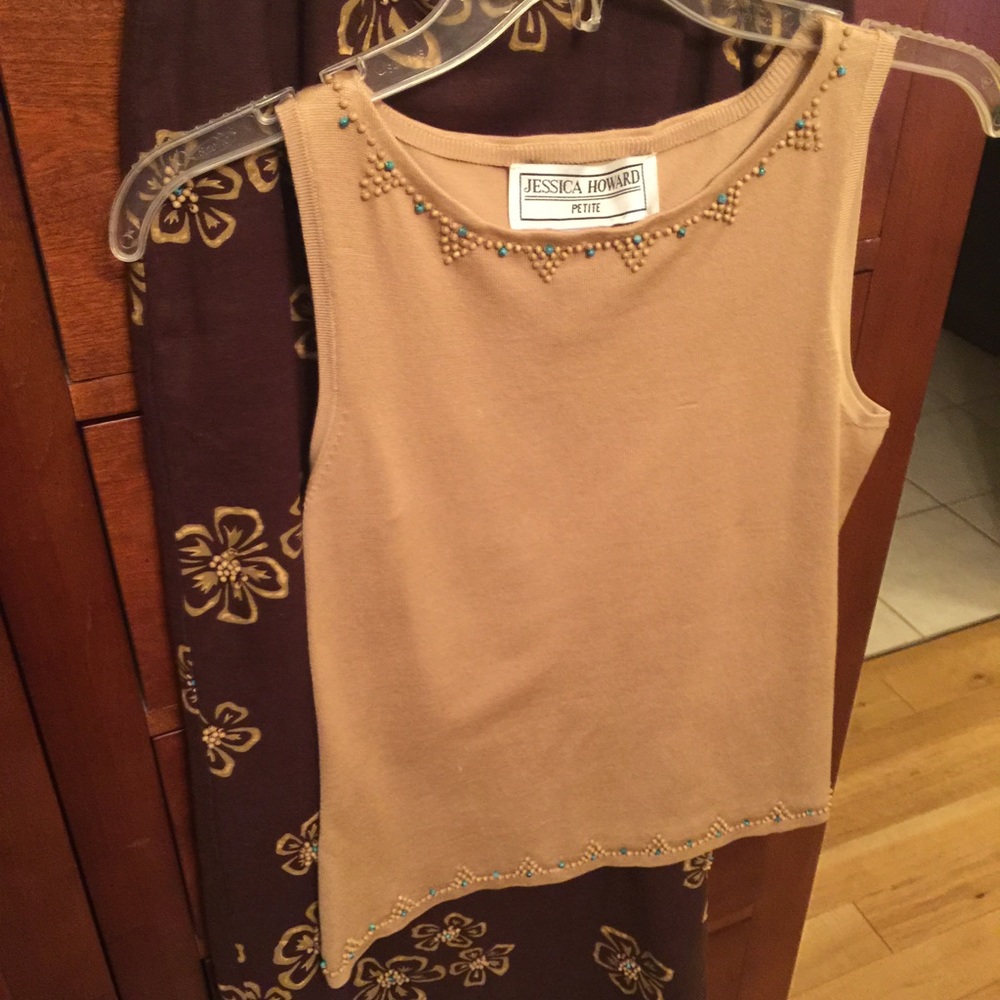 Jessica Howard skirt and sleeveless sweater