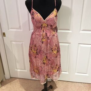 Hale Bob pink spaghetti strap dress size large