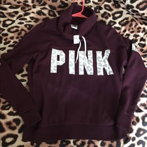 NWT reflective cheetah cowl neck