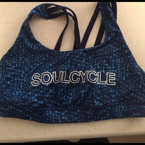 SoulCycle Lulu lemons sports bra