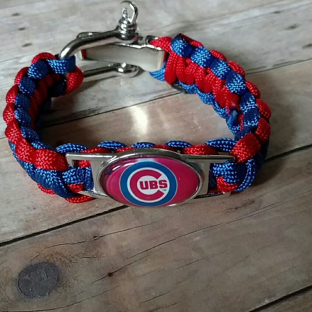 Adjustable paracord cubs MLB baseball Bracelet