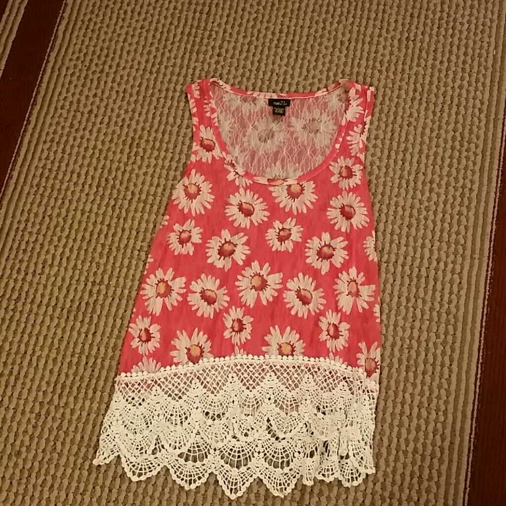 Crochet Sunflower Tank