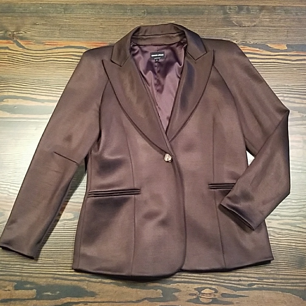 Giorgio Armani Chocolate Statement Jacket, Saks