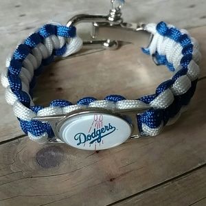 Adjustable paracord dodgers MLB baseball Bracelet