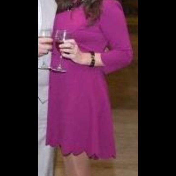 Plum colored long sleeve dress - Picture 2 of 5