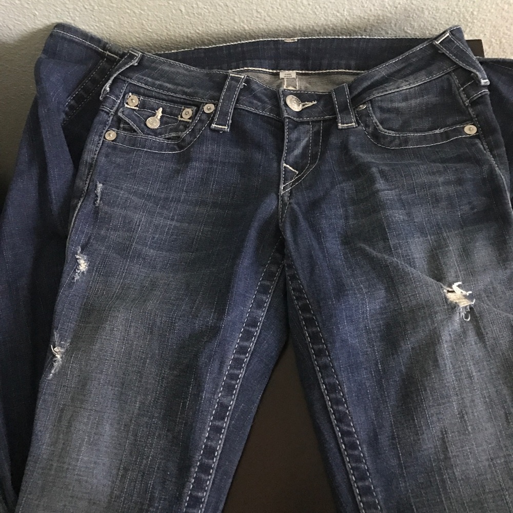 True Religions Lightly Distressed Vintage Denim - Picture 2 of 5