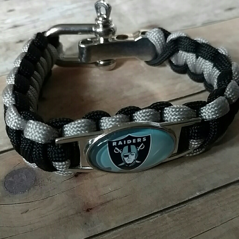 Adjustable paracord raiders NFL football Bracelet