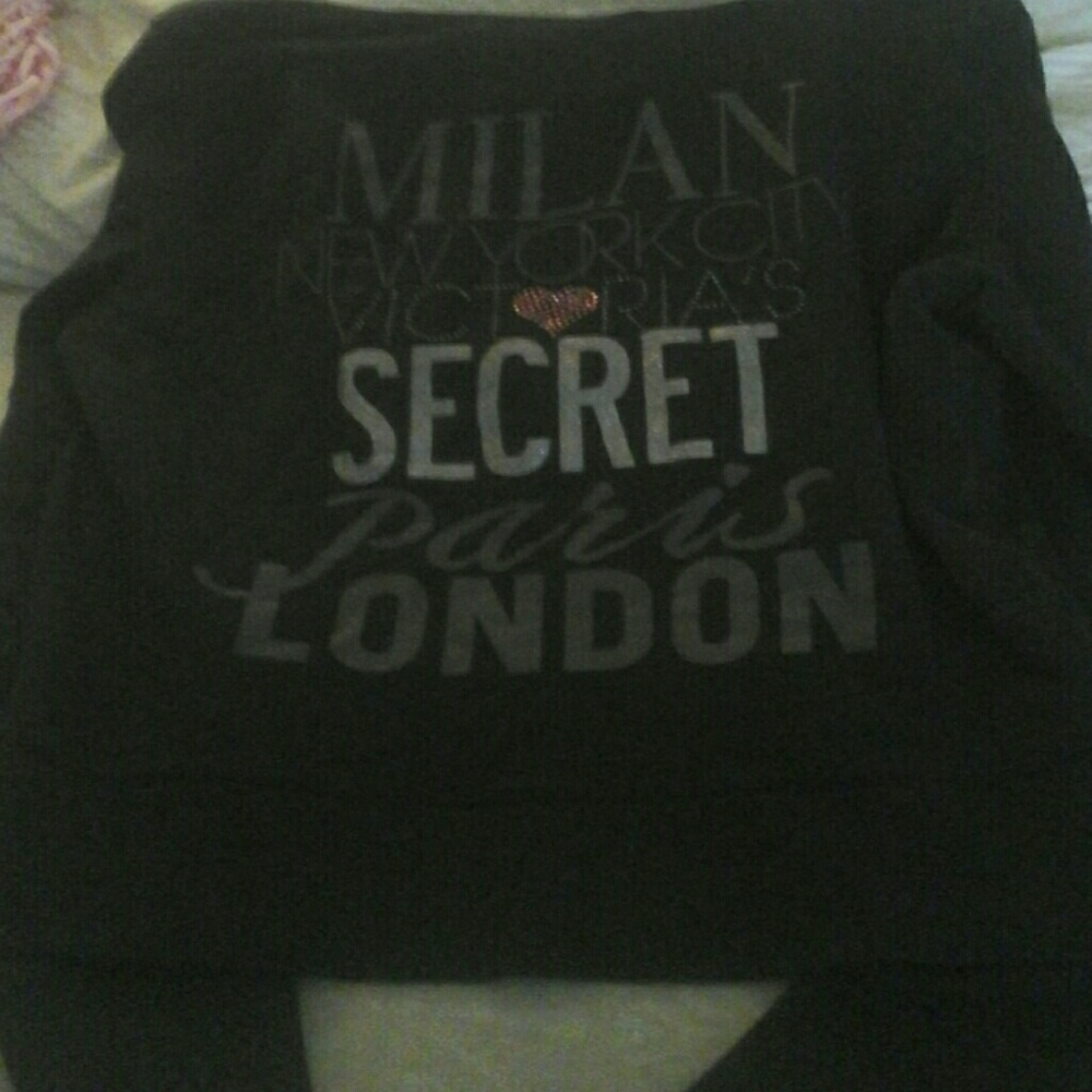 Victorias secret zip front hooded sweatshirt