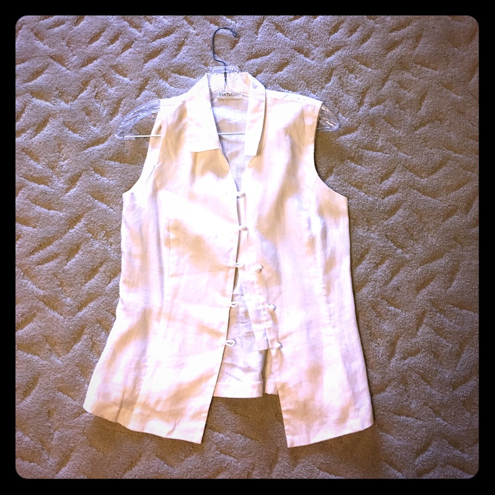 Linen Sleeveless Top