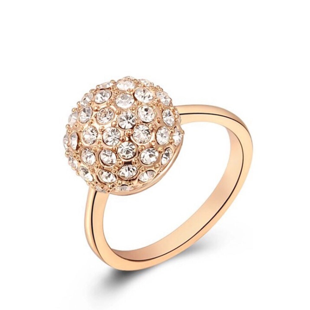 🆕 Rose Gold Pave Ball Ring