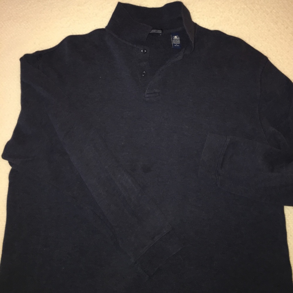 John Ashford blue Long Sleeve Polo