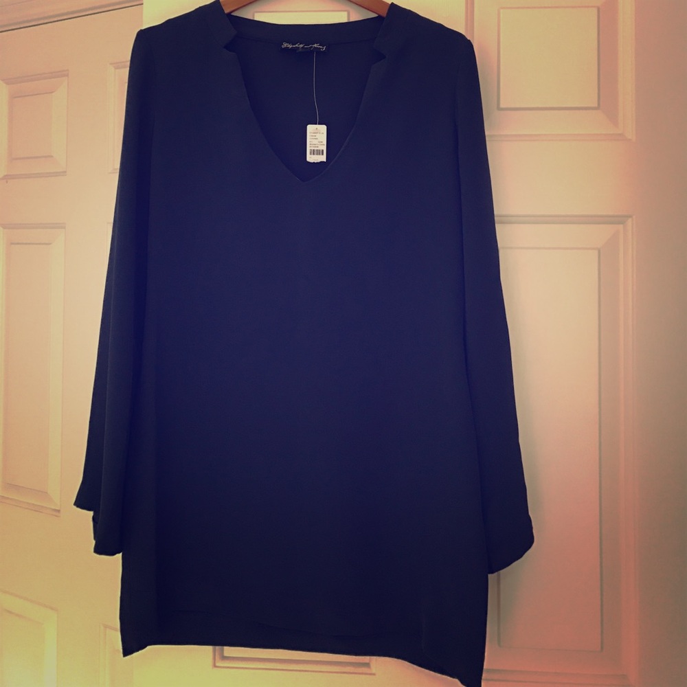 Elizabeth and James tunic dress- dark blue