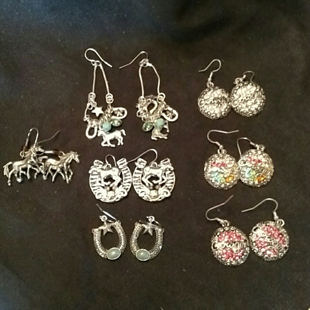 Cowgirl earrings (pierced) 1 pair