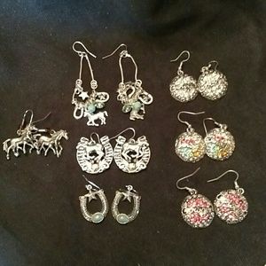 Cowgirl earrings (pierced) 1 pair