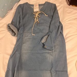 NWT denim dress-size small