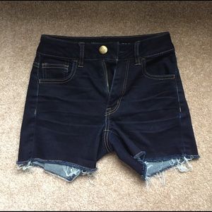 American Eagle Dark Wash Jean Shorts