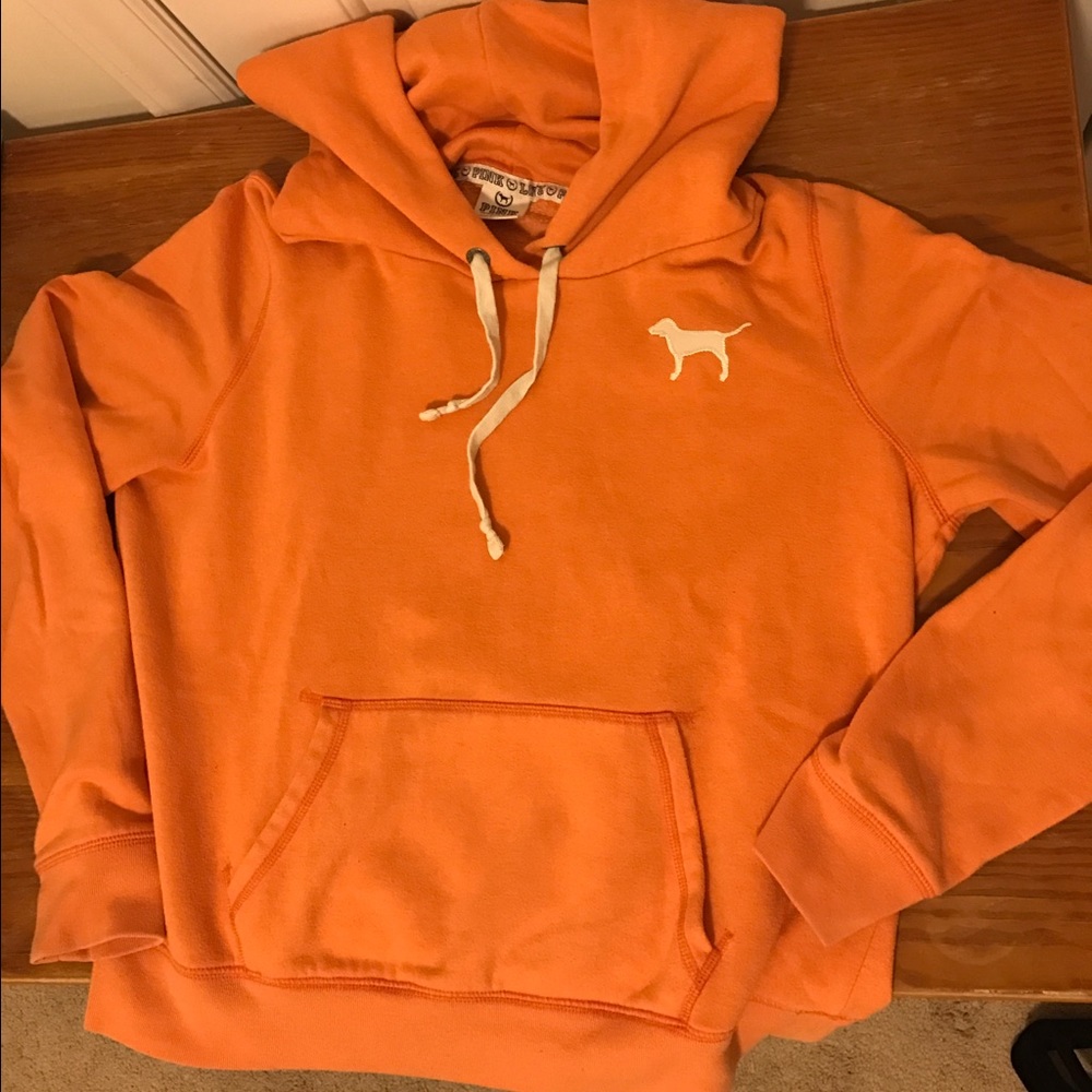 orange PINK brand hoodie