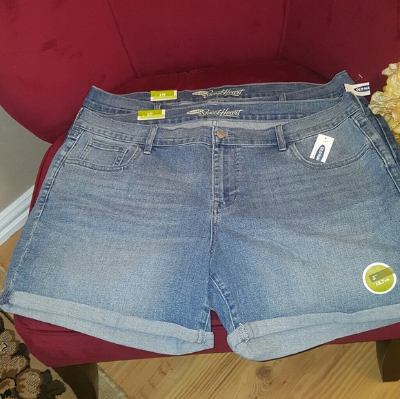 ladies denim shorts size 18