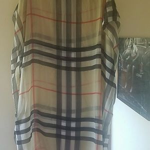 Burberry looking scarf