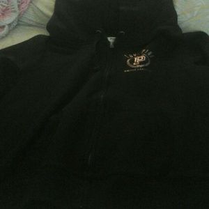 Victorias secret pink zip front hooded sweatshirt