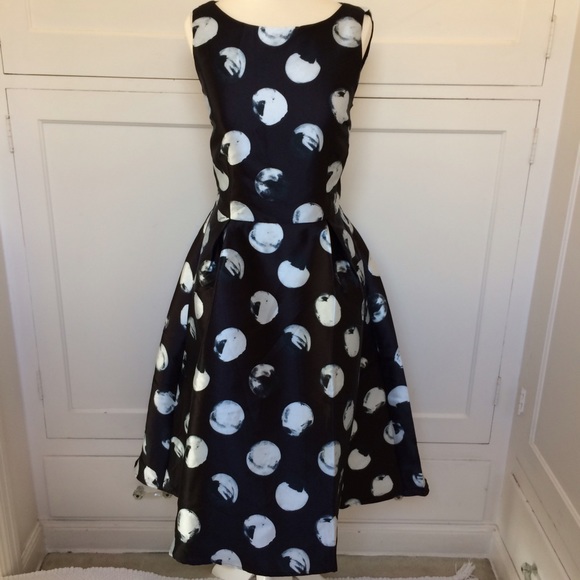 Black & White Polka-Dot Dress - Picture 2 of 8