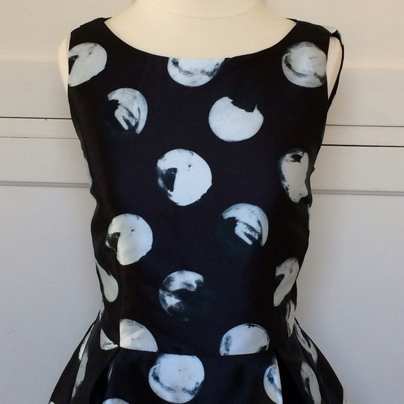 Black & White Polka-Dot Dress - Picture 3 of 8