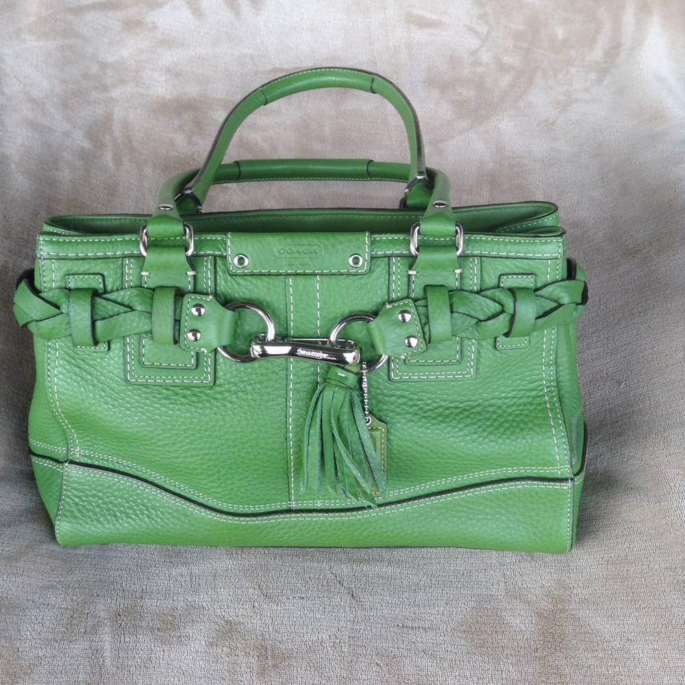 Coach Hampton Leather Carryall Handbag
